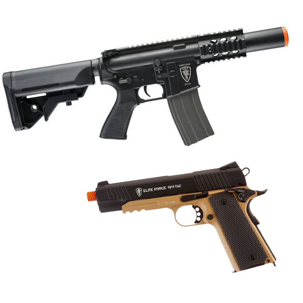 Marker Eclipse Etha Emek 100 Media 1 Elite Force CQC and tactical black and tan elite force 1911