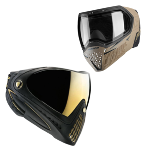Showcase of a Dye i4 and Empire EVS set of paintball goggles